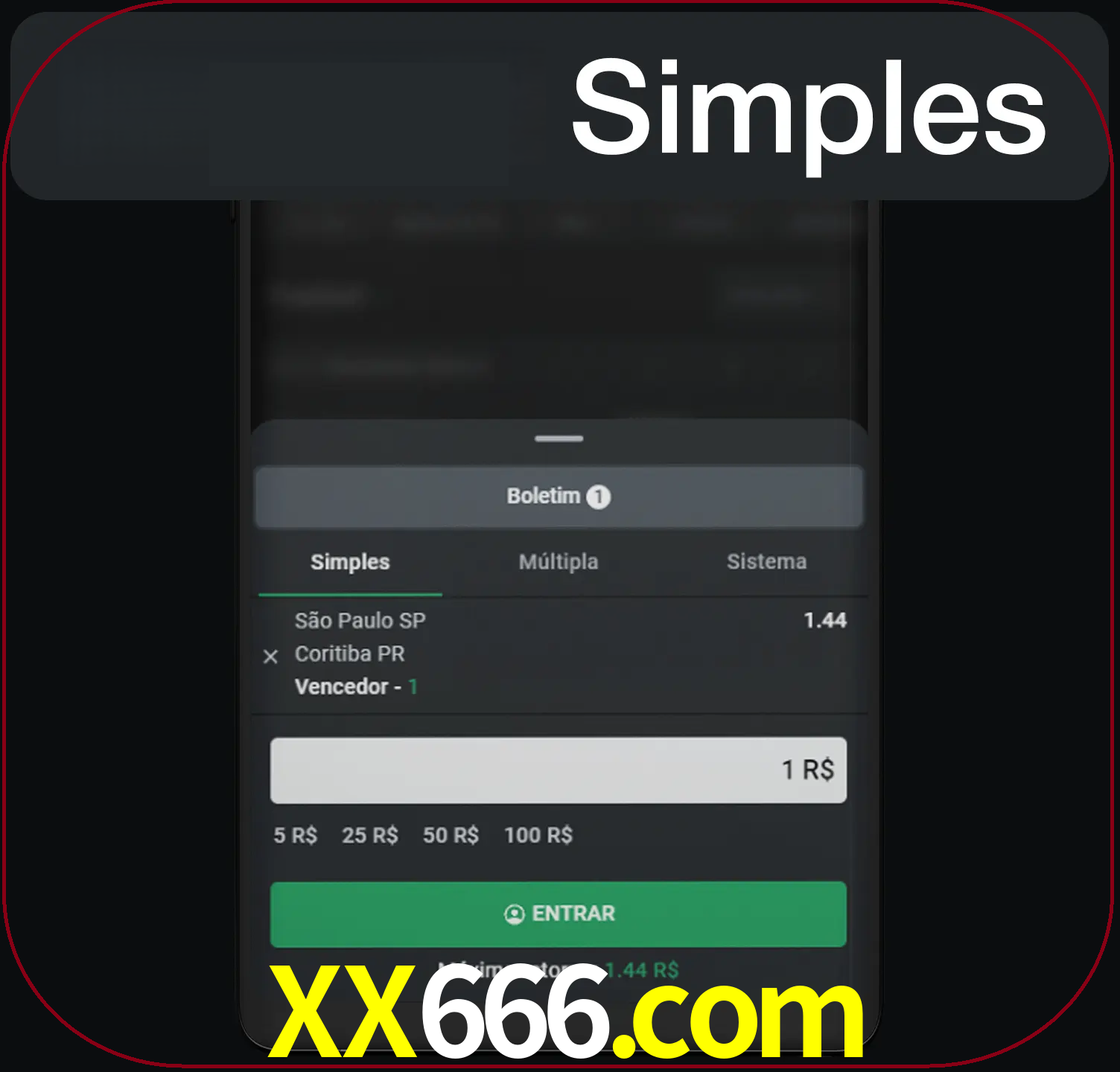 Ganhe seu dinheiro certo com uma única aposta.